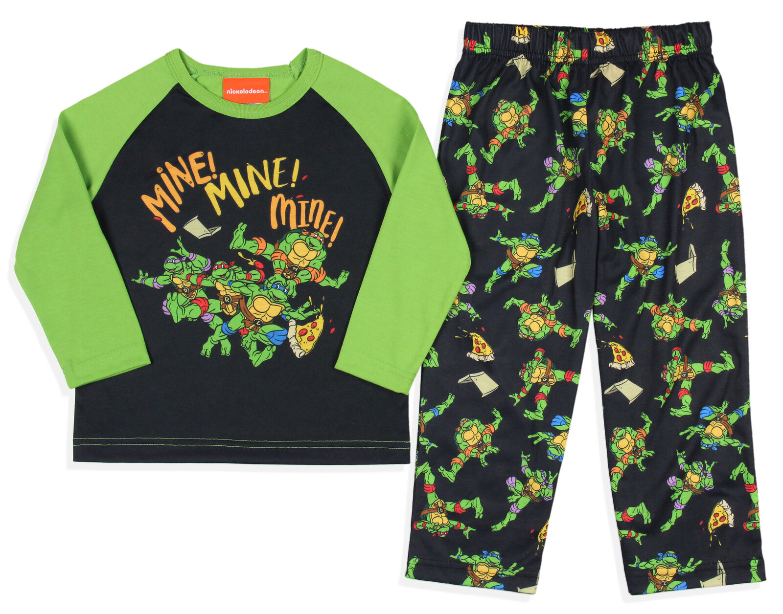 Nickelodeon Toddler Boys' Teenage Mutant Ninja Turtles Mine Pajama Set