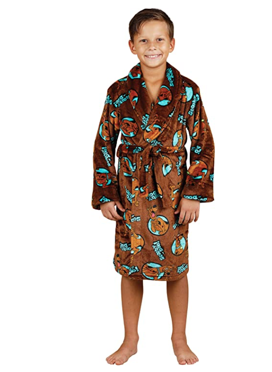 Scooby Doo Boys' Soft Fleece Plush Bath Robe
