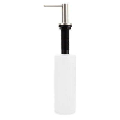 500ML Soap Dispenser for Kitchen Sink Brushed Nickel Stainless Steel Deck Mount