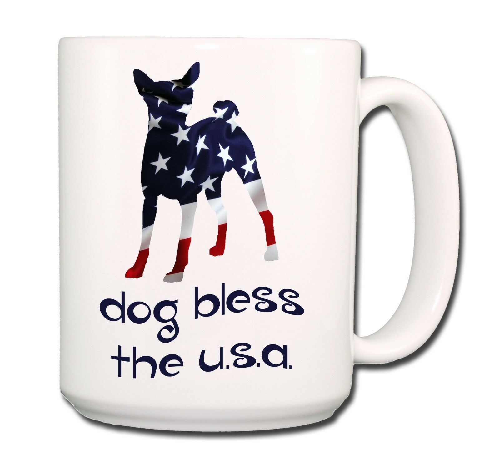 BASENJI Dog Bless The USA EXTRA LARGE 15oz COFFEE MUG